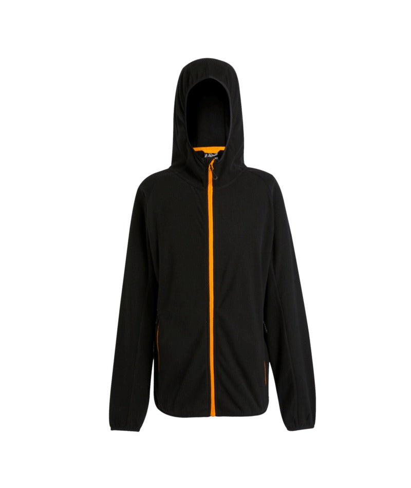 Regatta Professional - Men's Navigate Full-Zip Fleece - Black/OrangePop