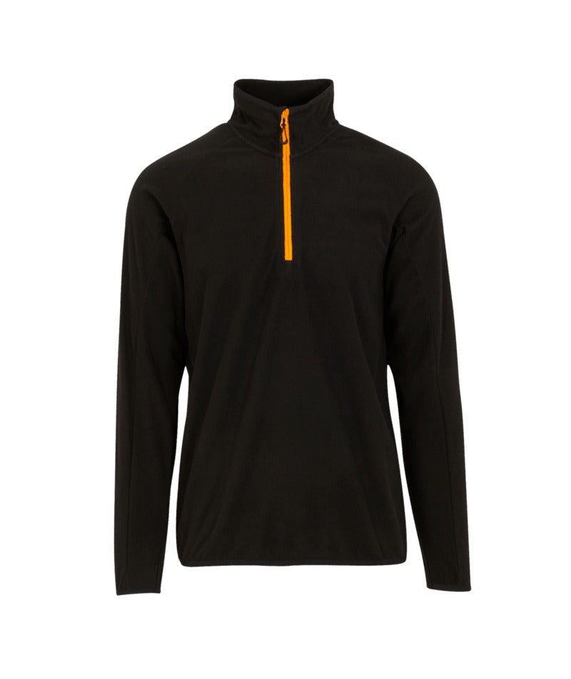 Regatta Professional - Navigate Lightweight Half Zip Fleece - Black/OrangePop