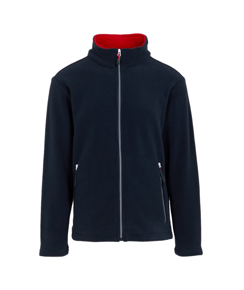 Regatta Professional - Men's Ascender 250 Full Zip Fleece - Navy/ClasRed