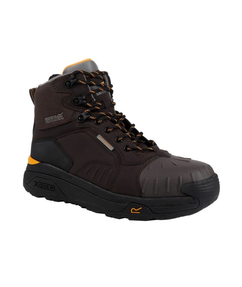 Regatta Professional - Men's Exofort Waterproof Safety Hiker - Chestnut/Black