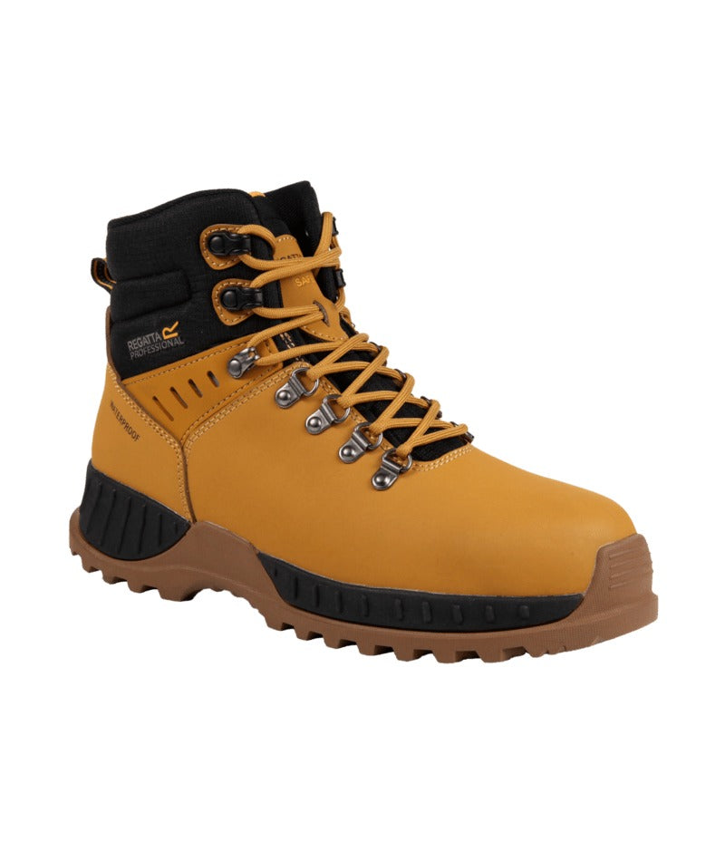 Regatta Professional - Men's Grindstone Waterproof Safety Boots - Honey/Black