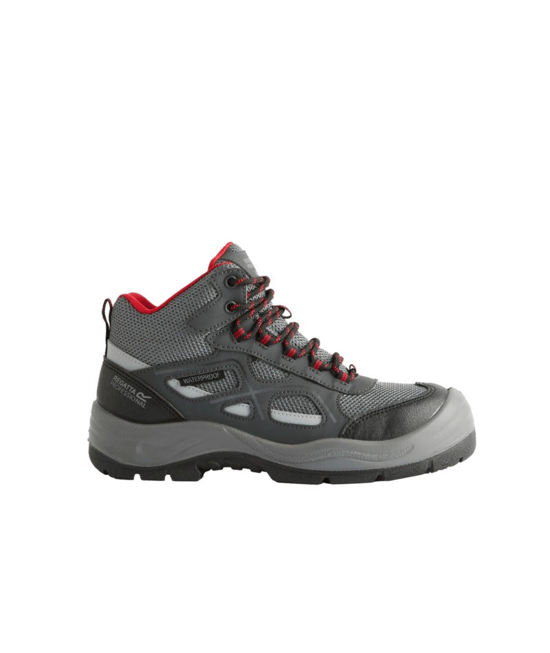 Regatta Professional - Limestone Waterproof Safety Hiker Boots S6 SR - Granite/Red