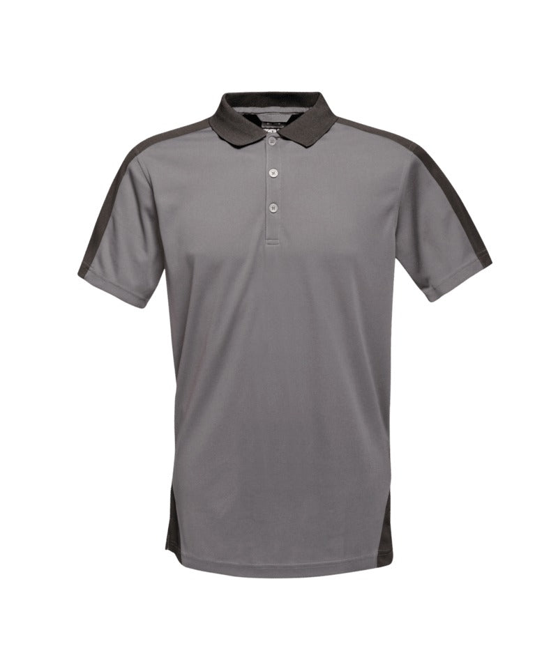 Regatta Professional - Contrast Quick Wicking Polo Shirt - Seal Grey/Black