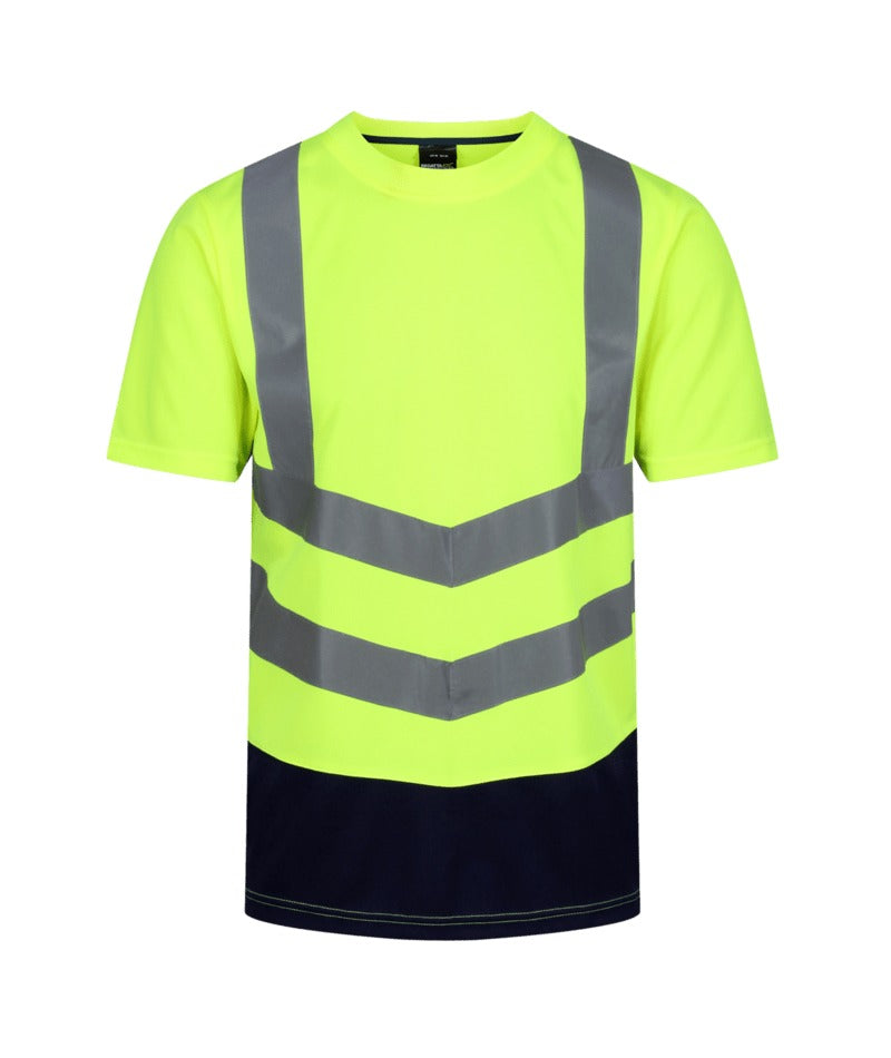 Regatta Professional - Men's Hi-Vis T-Shirts - Yellow/Navy