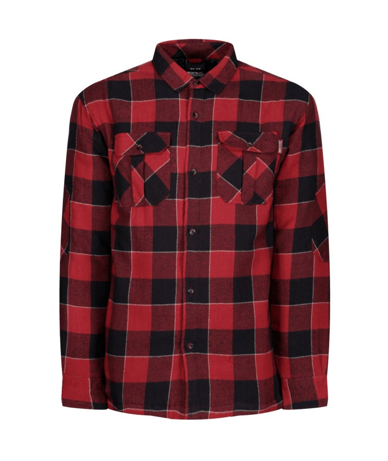 Regatta Professional - Men's Shelford Padded Check Shirt - Red Check