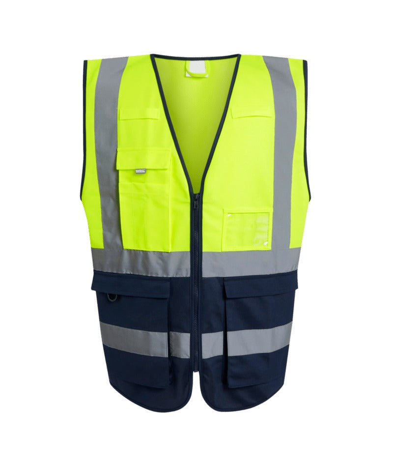 Regatta Professional - Pro Hi-Vis Executive Vest - Yellow/Navy