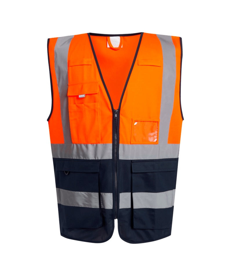 Regatta Professional - Pro Hi-Vis Executive Vest - Orange/Navy