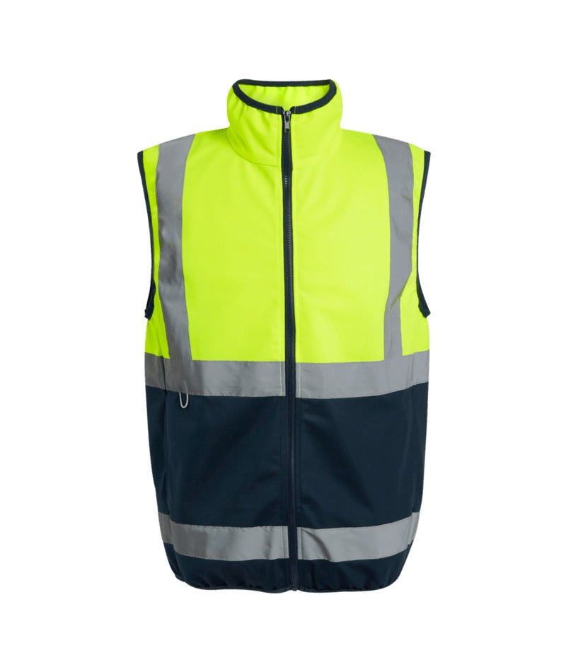 Regatta Professional - Hi-Vis Pro Full-Zip Gilet - Yellow/Navy