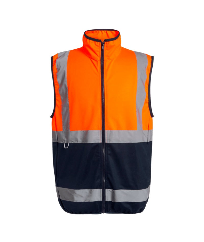 Regatta Professional - Hi-Vis Pro Full-Zip Gilet - Orange/Navy
