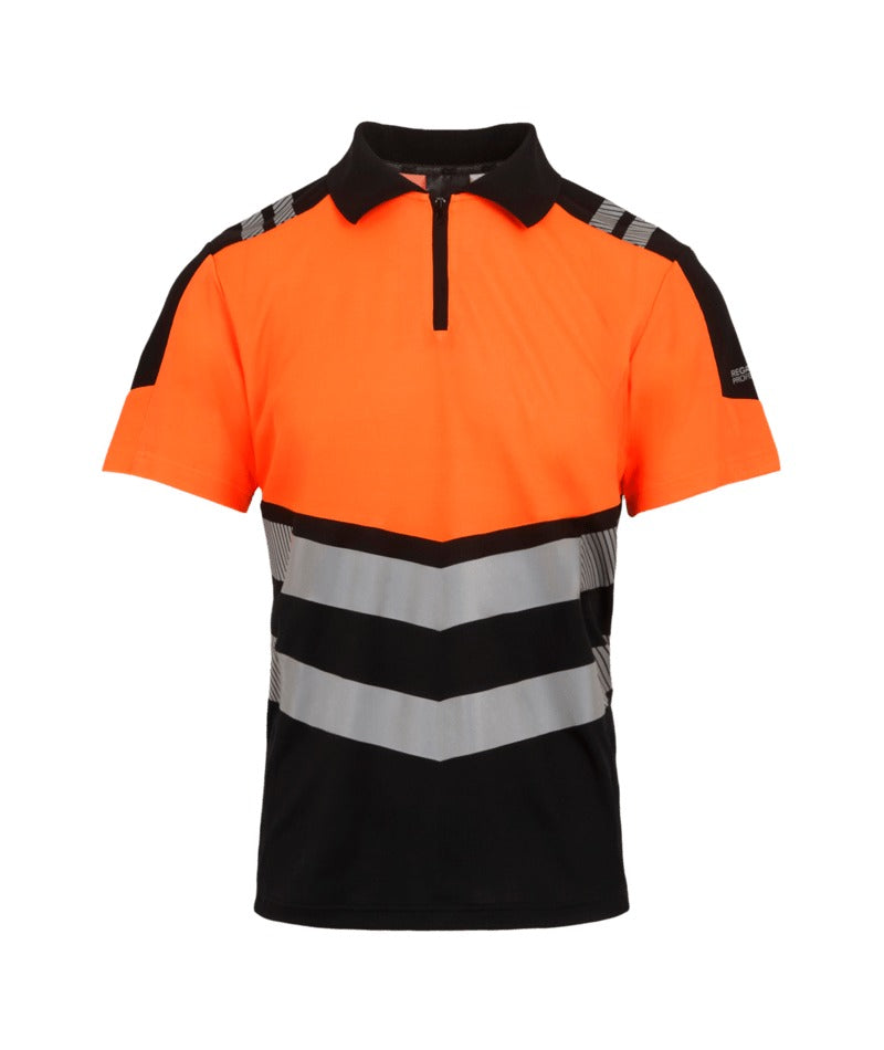 Regatta Professional - Hi-Vis X-Pro Polo - Class 1 - Black/Orange