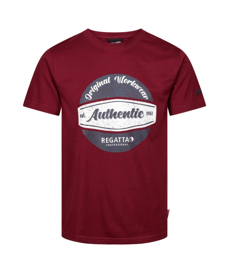 Regatta Professional - Men's Original Workwear Cotton T-Shirt - Burgundy
