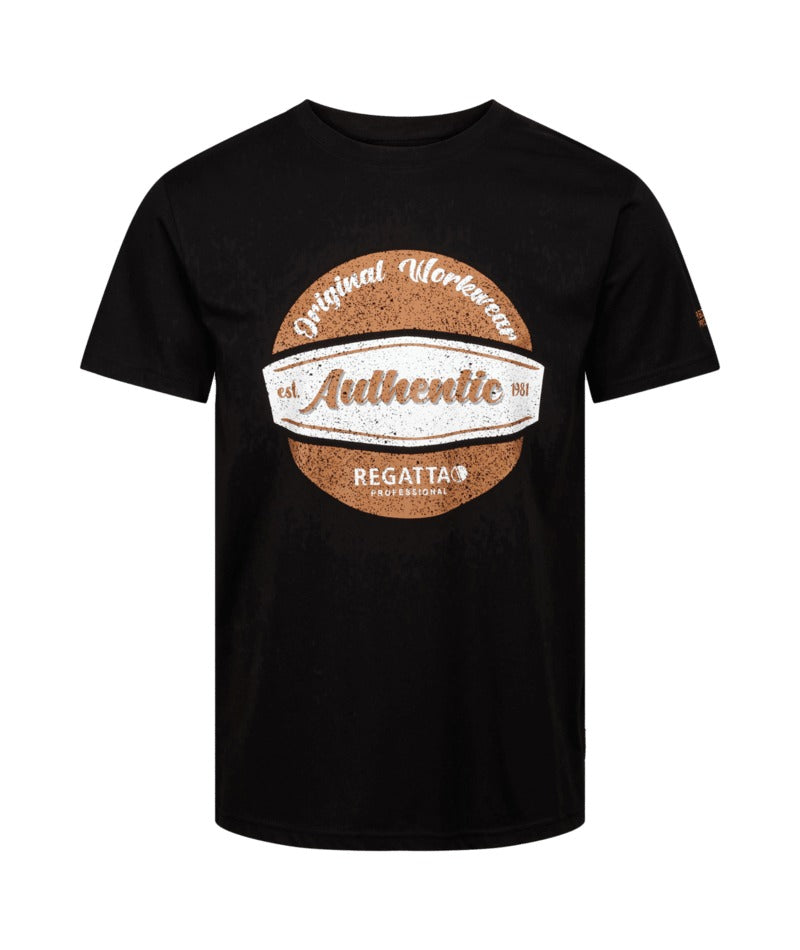 Regatta Professional - Men's Original Workwear Cotton T-Shirt - Black