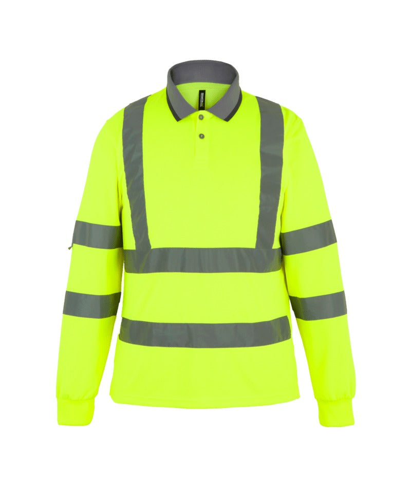 Regatta Professional - Hi-Vis Pro Contract L/s Polo - Yellow