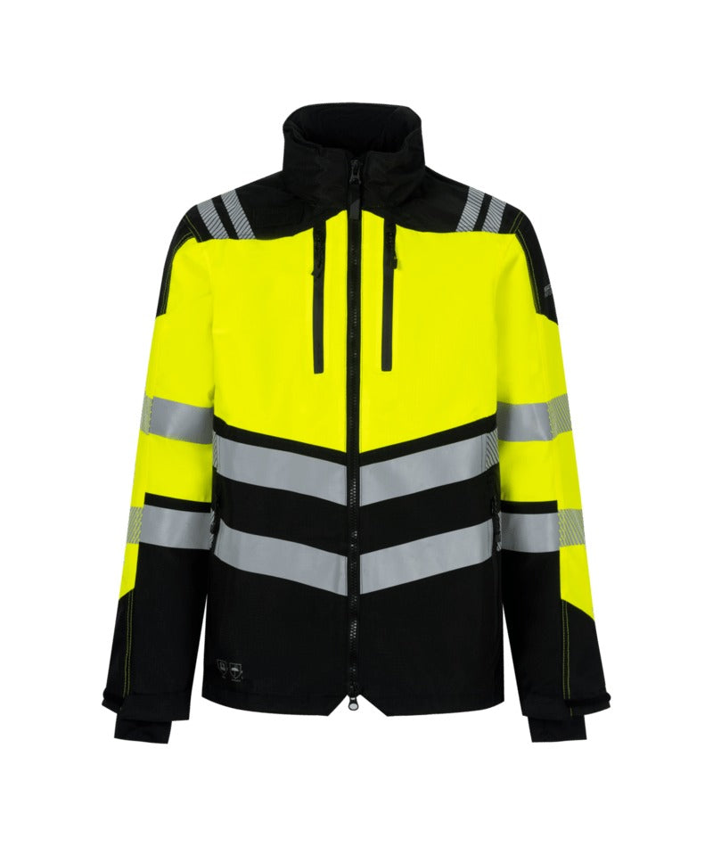 Regatta Professional - Hi-Vis X-Pro Waterproof Shell Jacket - Class 2 - Black/Yellow