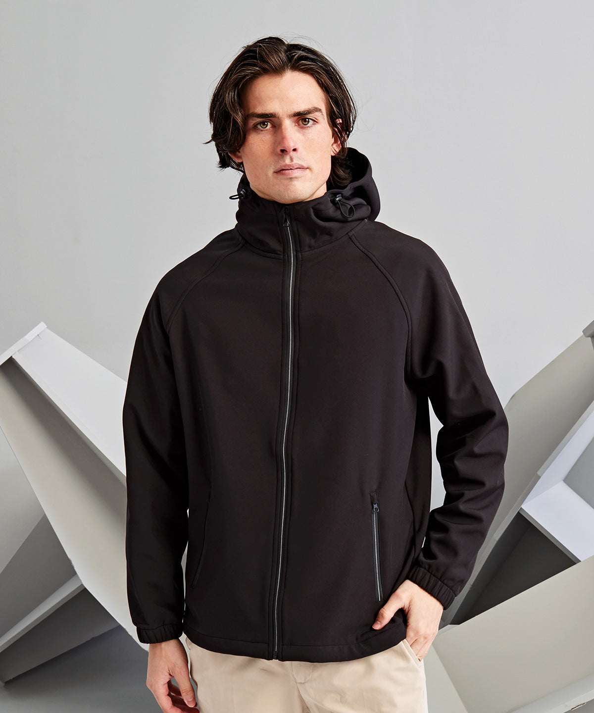 2786 Hooded 2-layer softshell jacket, lifestyle photo