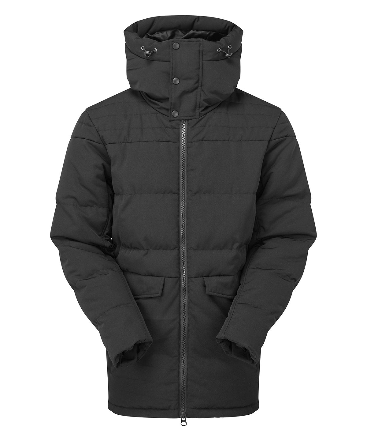 2786 Obsidian padded jacket in Black, front view