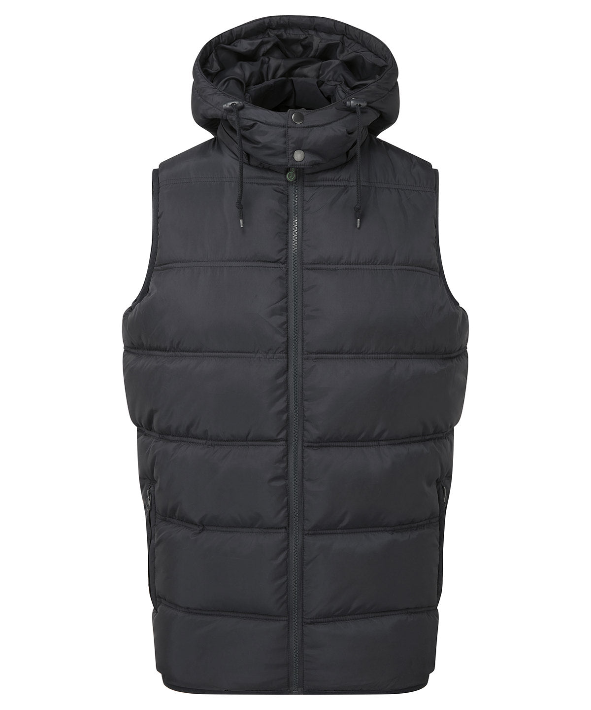 2786 Bryher recycled bodywarmer in Black, front view