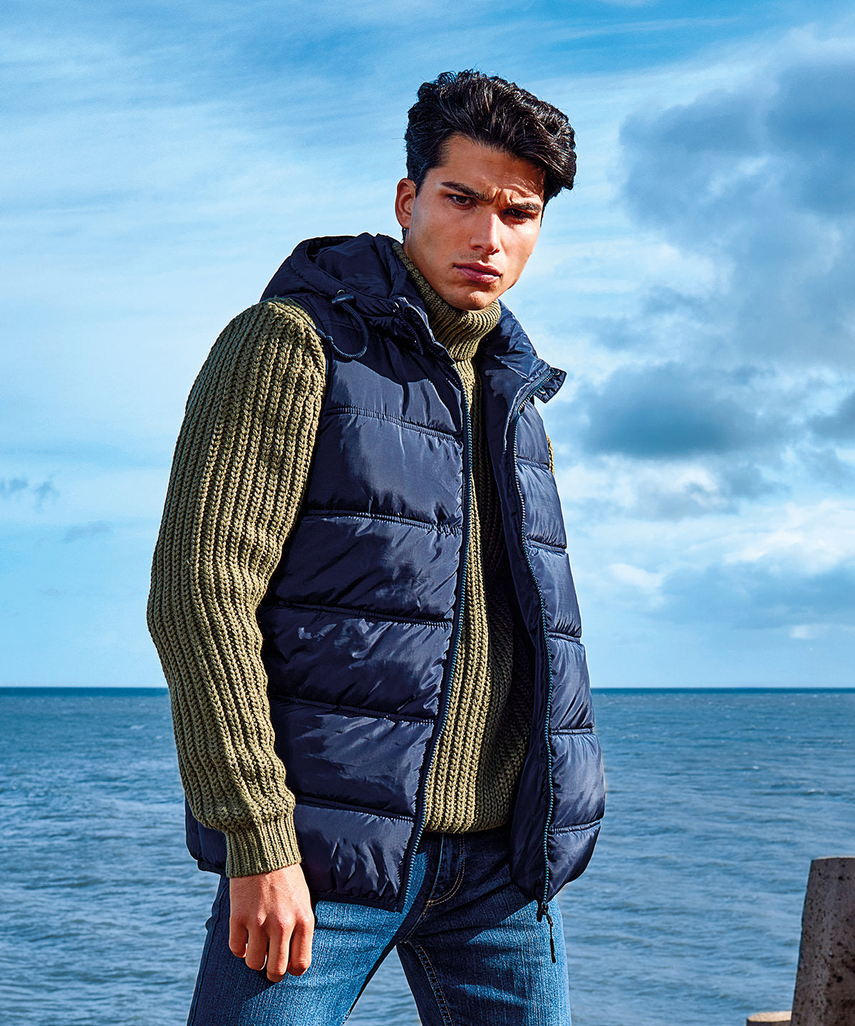 2786 Bryher recycled bodywarmer, lifestyle photo