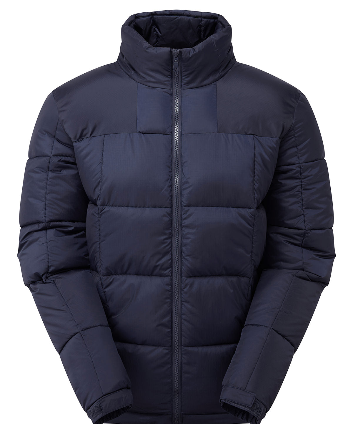 2786 Fourteener box quilt jacket in Navy/Navy, front view
