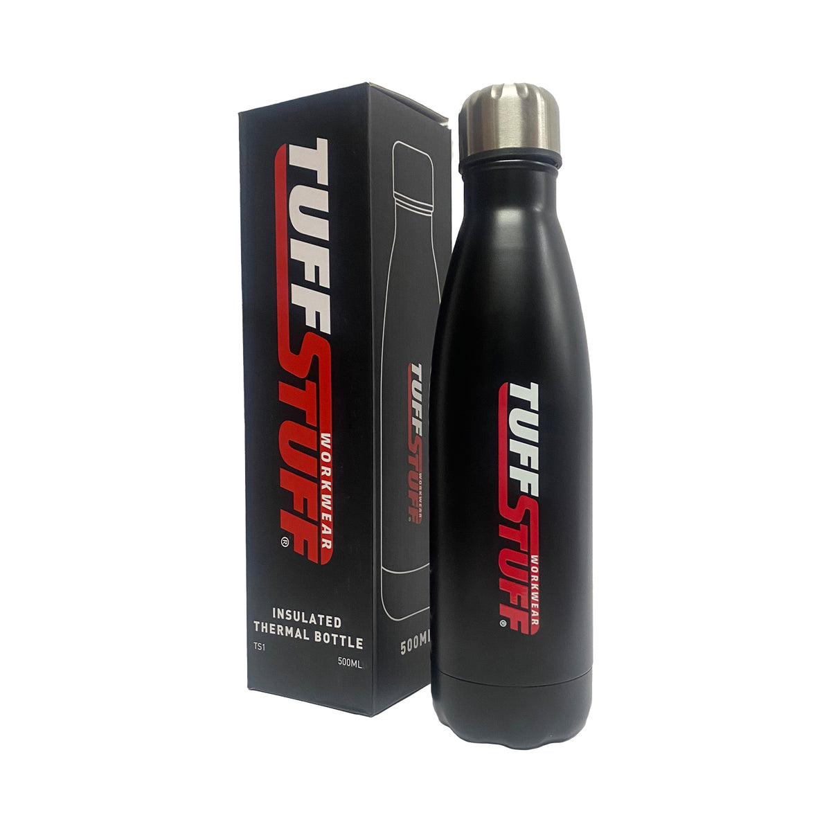 Tuffstuff TS1 Insulated Thermal Bottle in Black, main product image