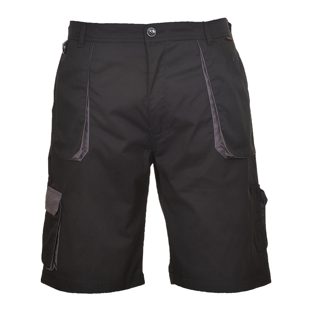 Portwest Texo Contrast Shorts in Black, main product image
