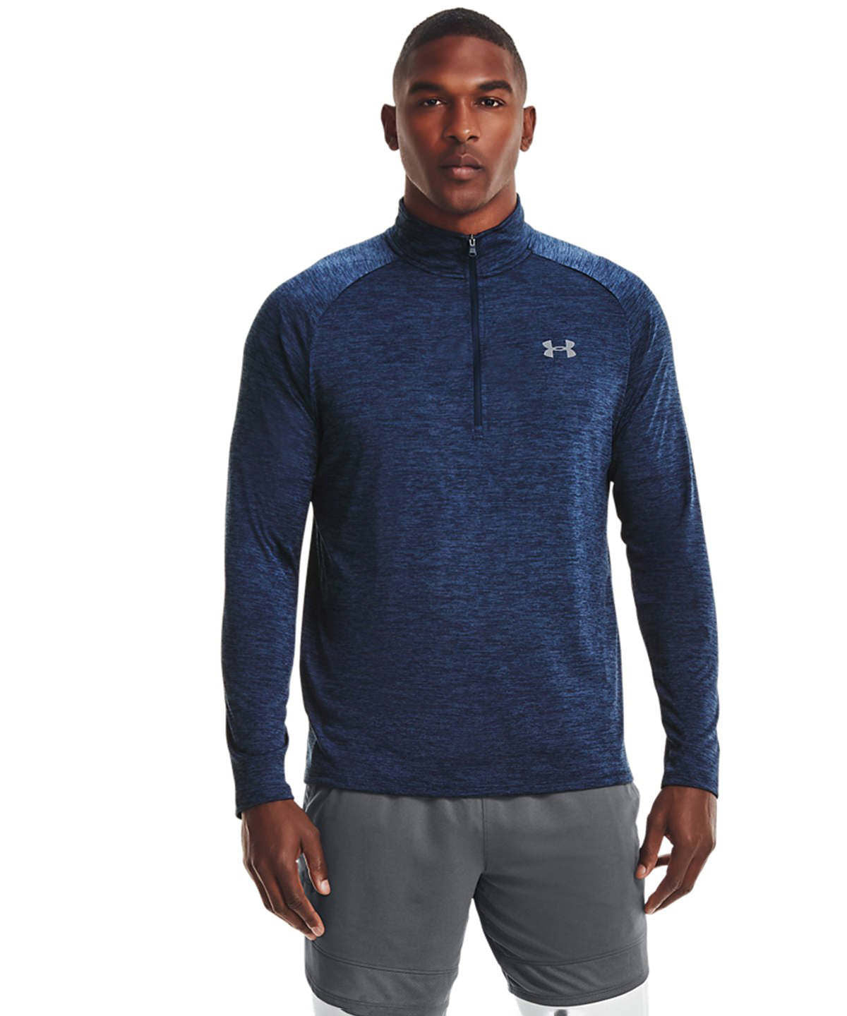 Under Armour Tech 2.0  1/2 zip long sleeve, lifestyle photo
