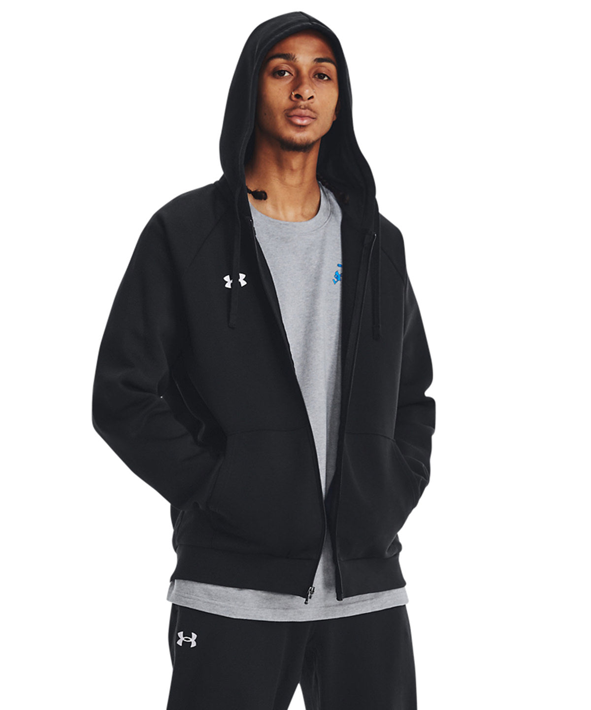Under Armour Rival fleece full-zip hoodie, lifestyle photo