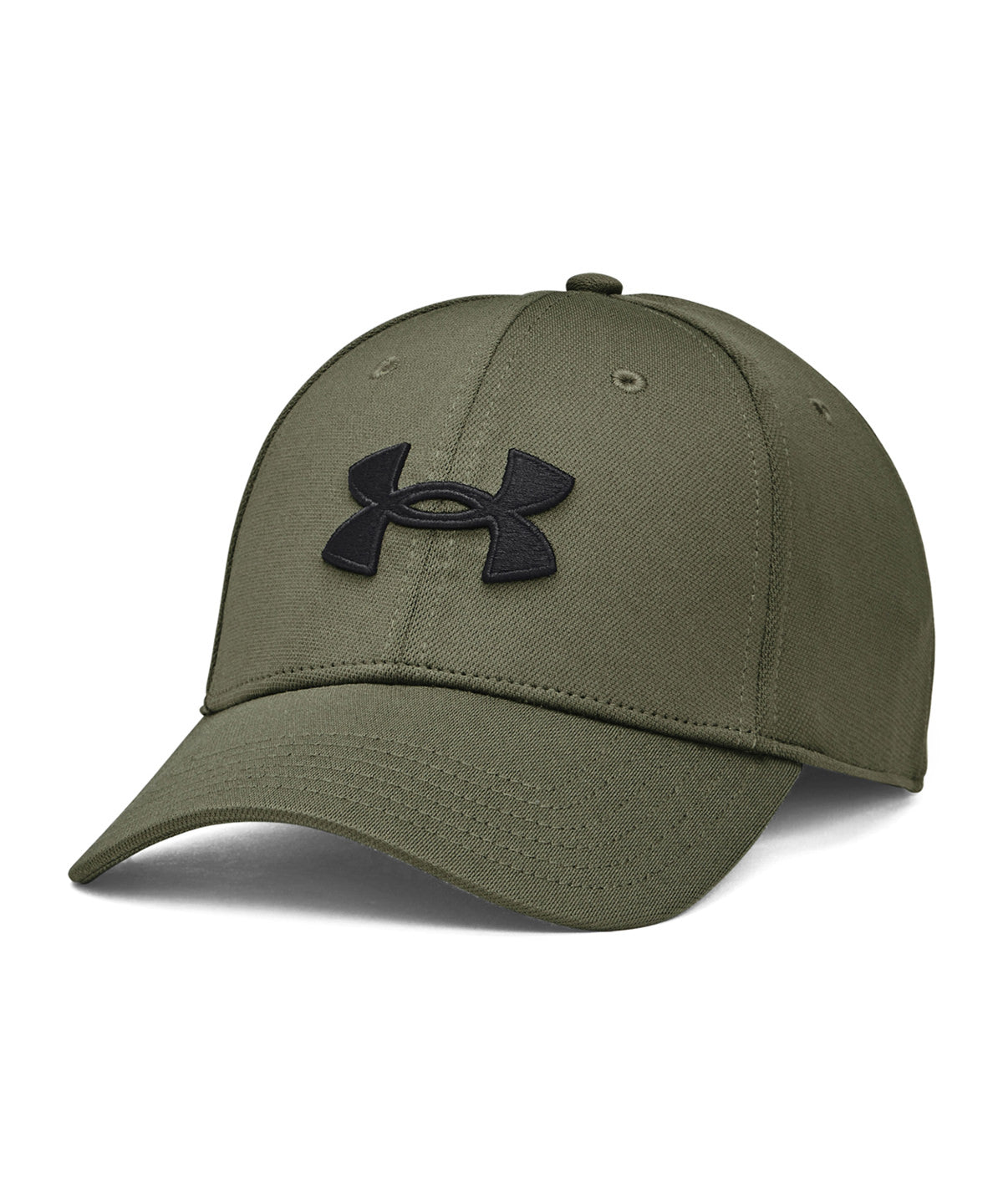 Under Armour UA Blitzing cap in Marine OD Green, front view