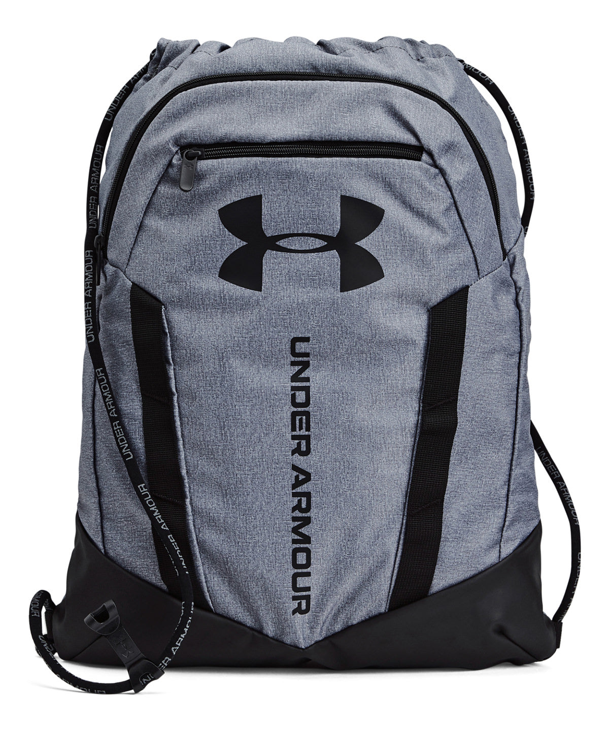 Under Armour UA Undeniable sackpack in Pitch Grey, front view