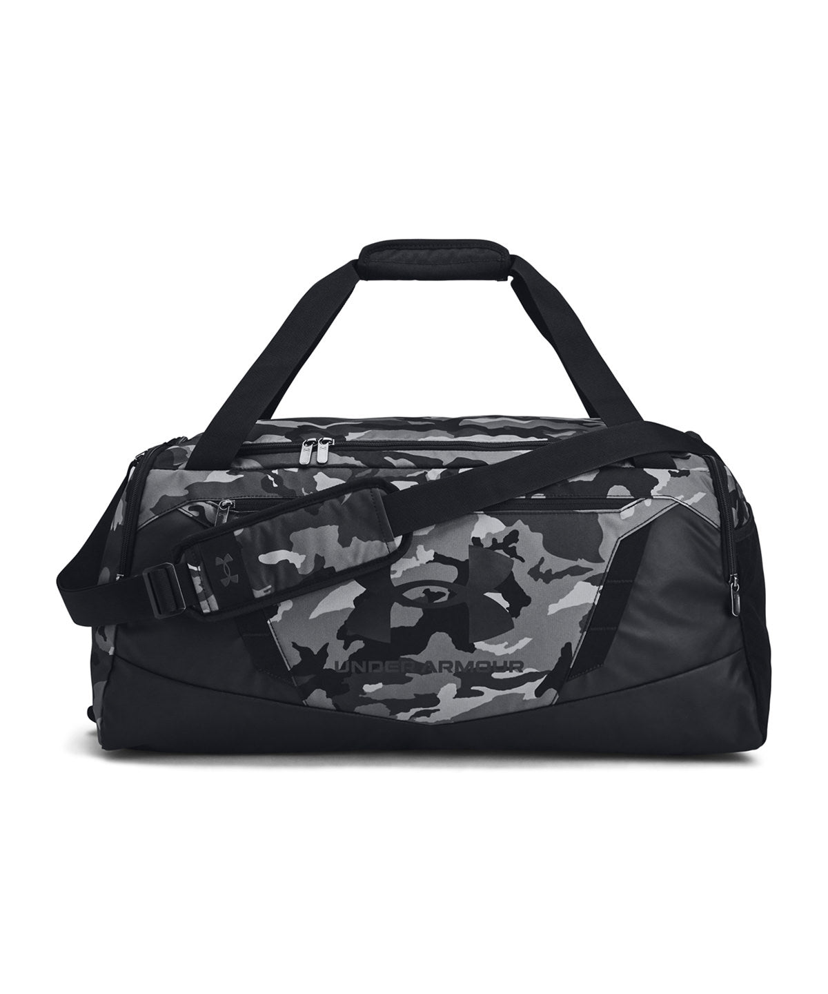 Under Armour UA Undeniable 5.0 MD duffle bag in Black/Black, front view