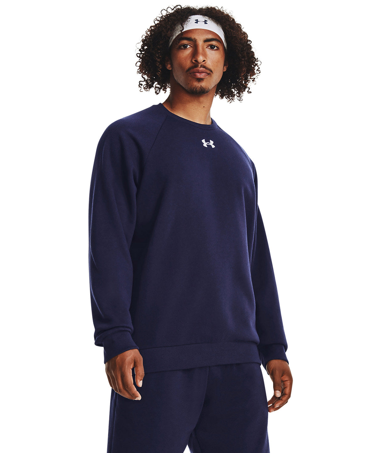 Under Armour UA Rival fleece crew, lifestyle photo