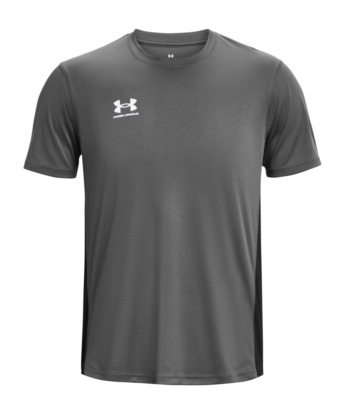 Under Armour Men's UA Challenger Training Short Sleeve in Castle Rock Grey, front view