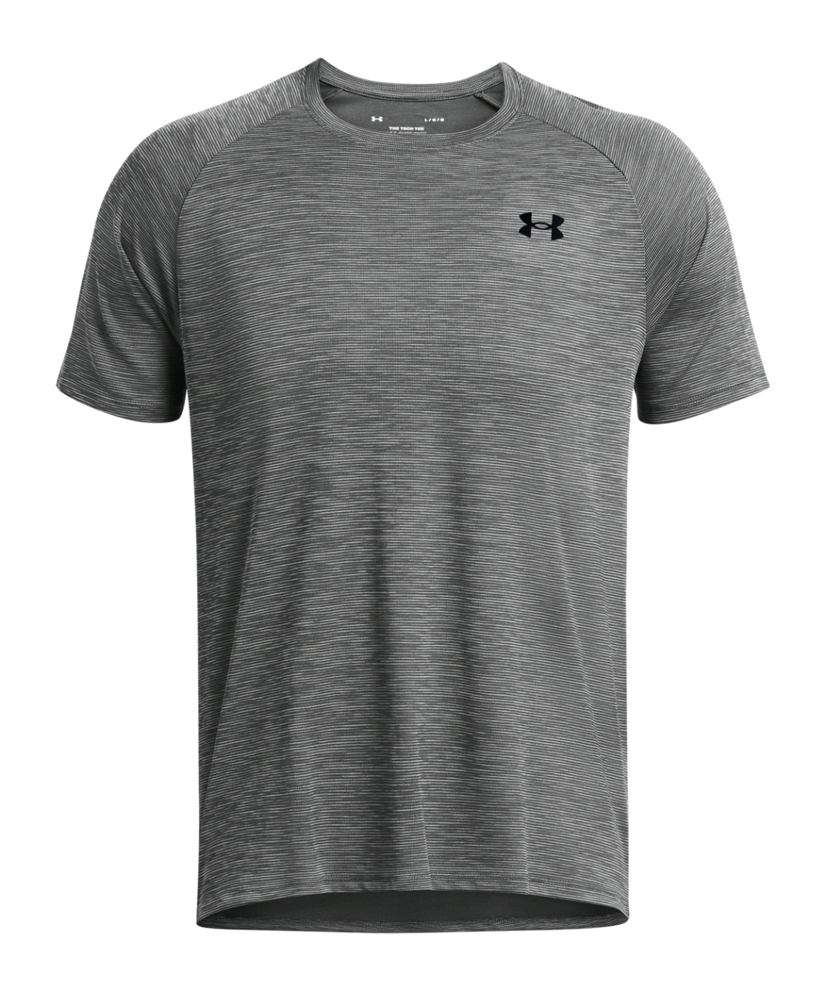 Under Armour UA Tech textured t-shirt in Castle Rock Grey, front view
