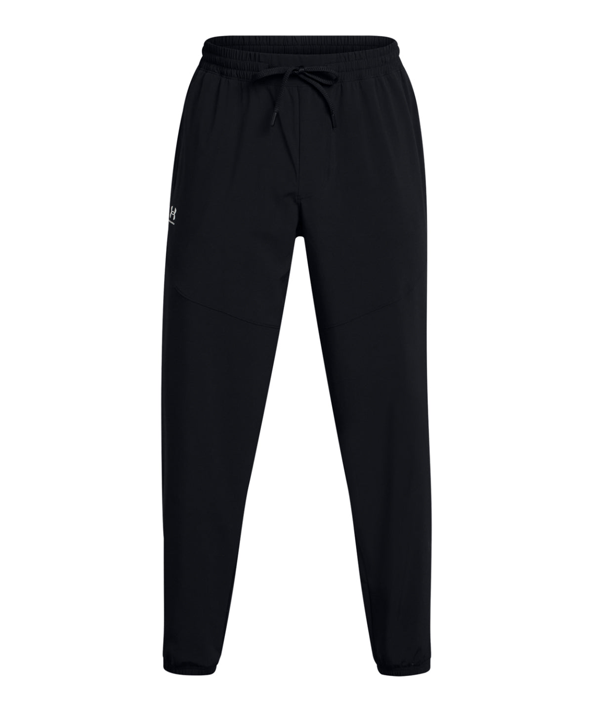 Under Armour Vibe woven joggers in Black/White, front view