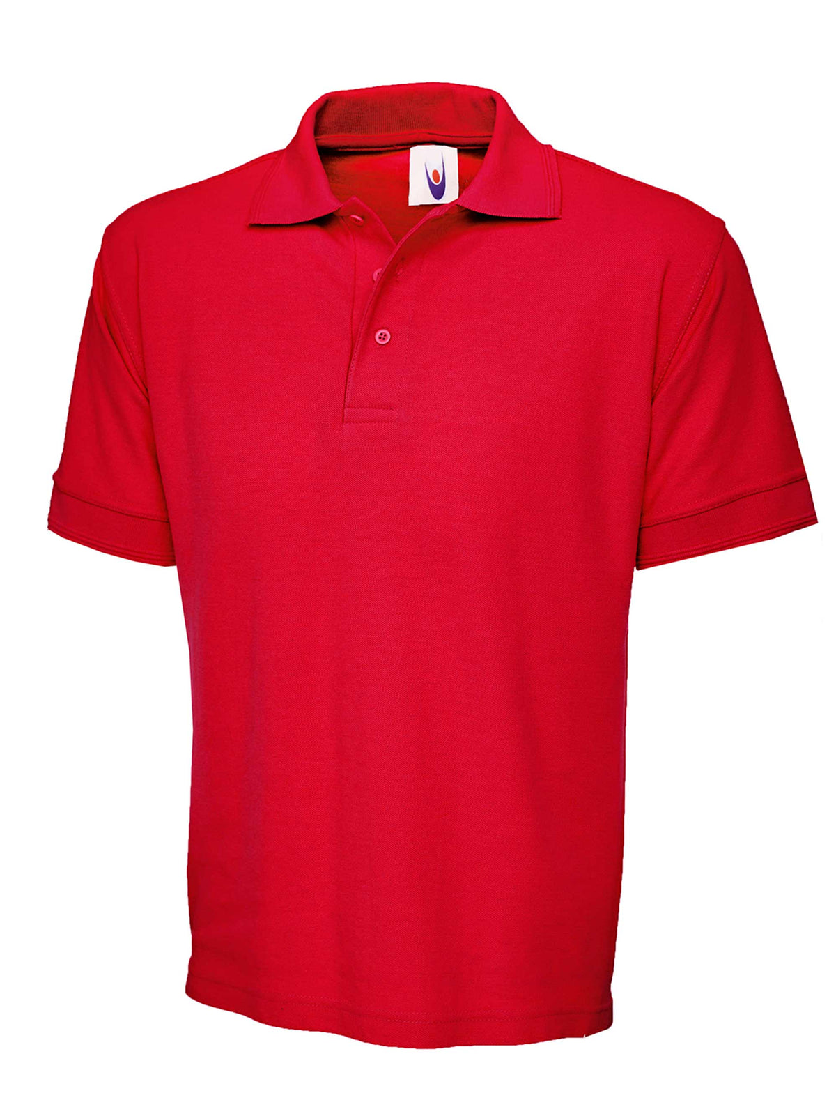 Uneek Heavyweight Cotton Poloshirt in Red