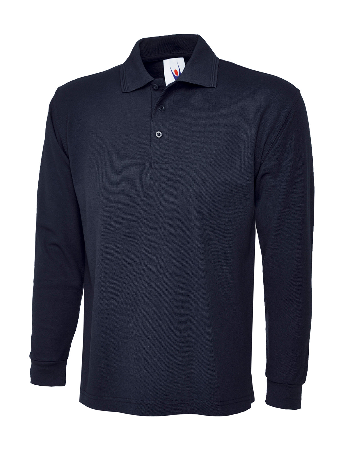 Uneek Longsleeve Classic Poloshirt in Navy