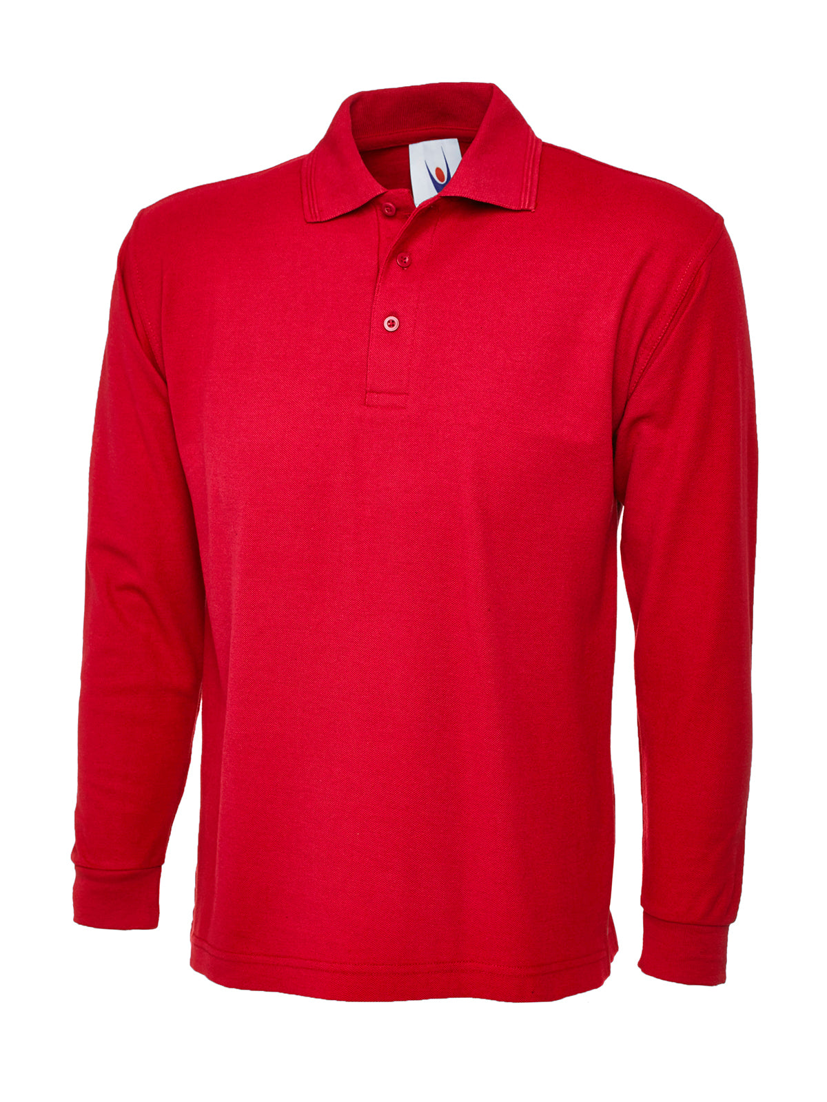 Uneek Longsleeve Classic Poloshirt in Red