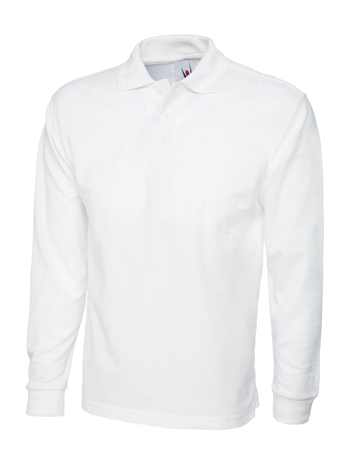 Uneek Longsleeve Classic Poloshirt in White