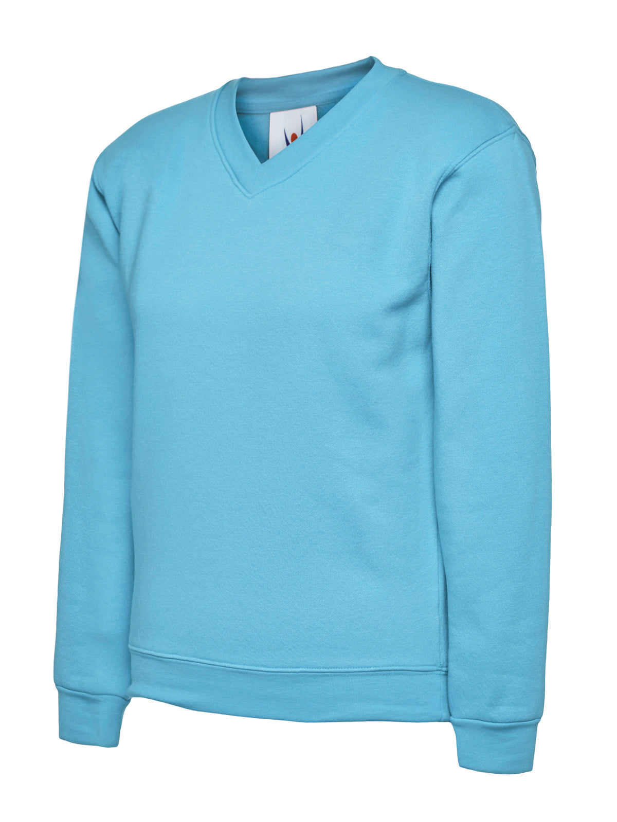 Uneek Childrens Classic V-Neck Sweatshirt in Sky