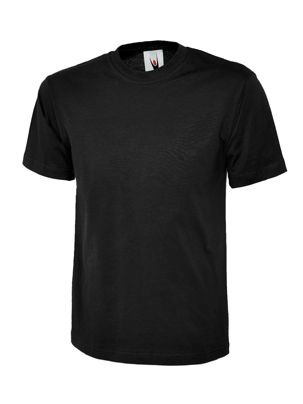 Uneek Childrens Classic T-Shirt in Black, back view