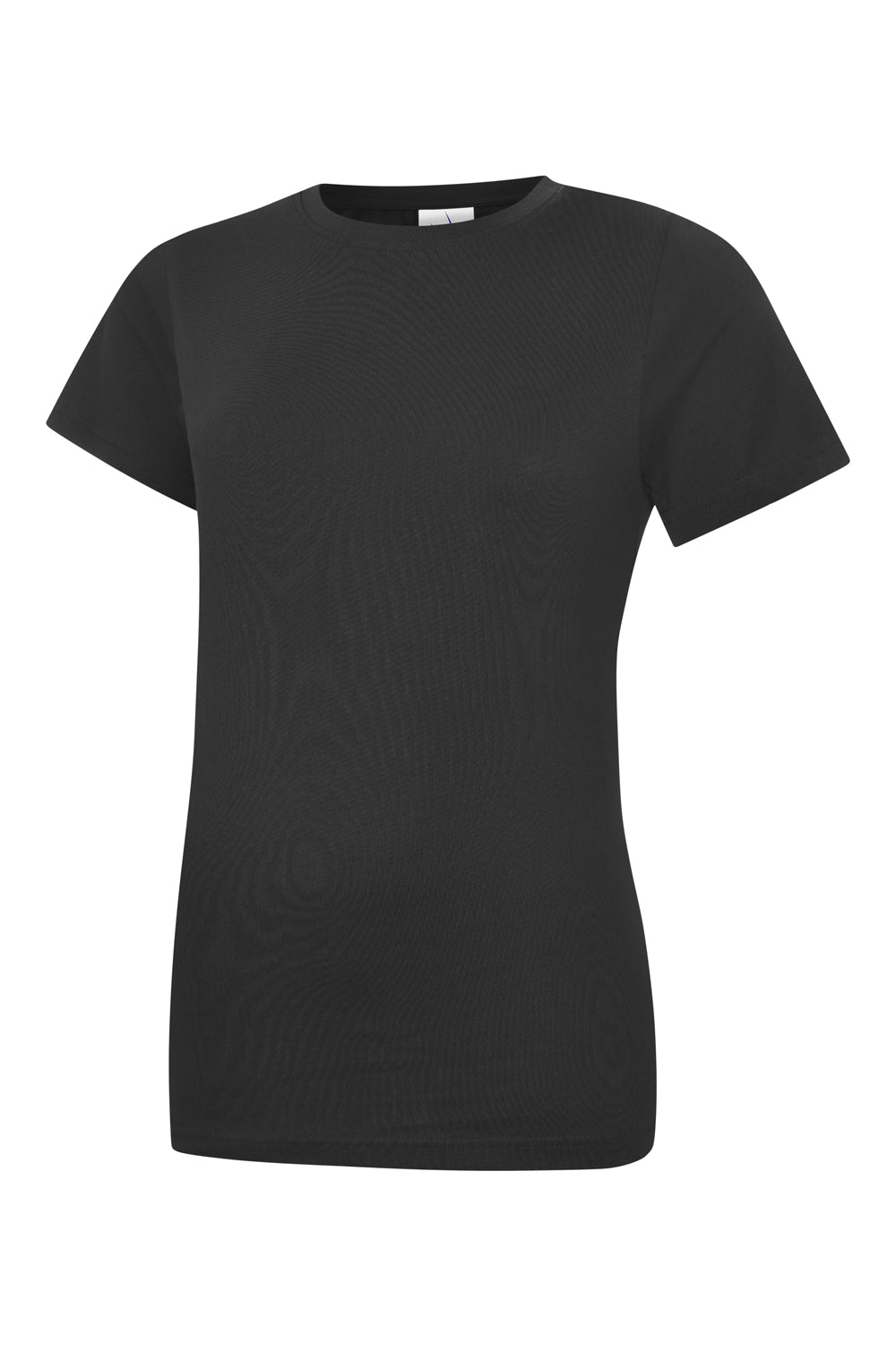 Uneek Ladies Classic T-Shirt in Black, back view