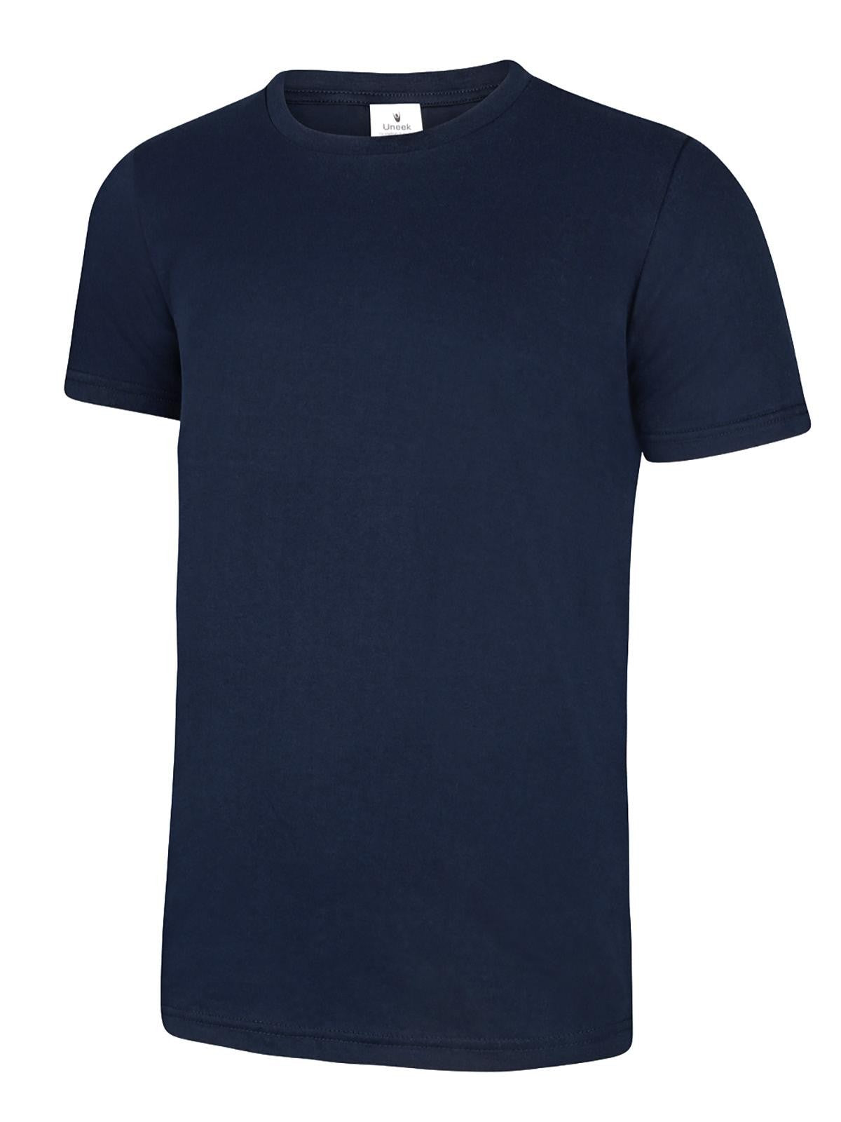 Uneek Olympic T-shirt in Navy, front view