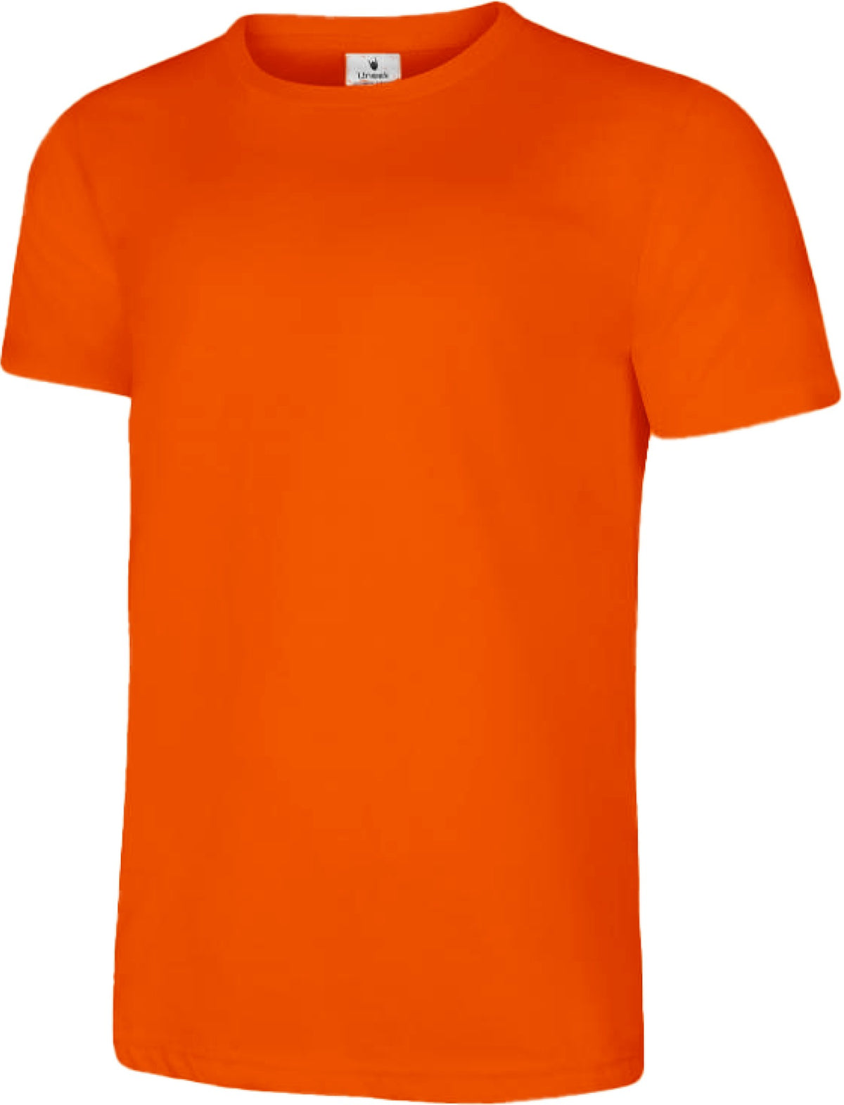 Uneek Olympic T-shirt in Orange, front view
