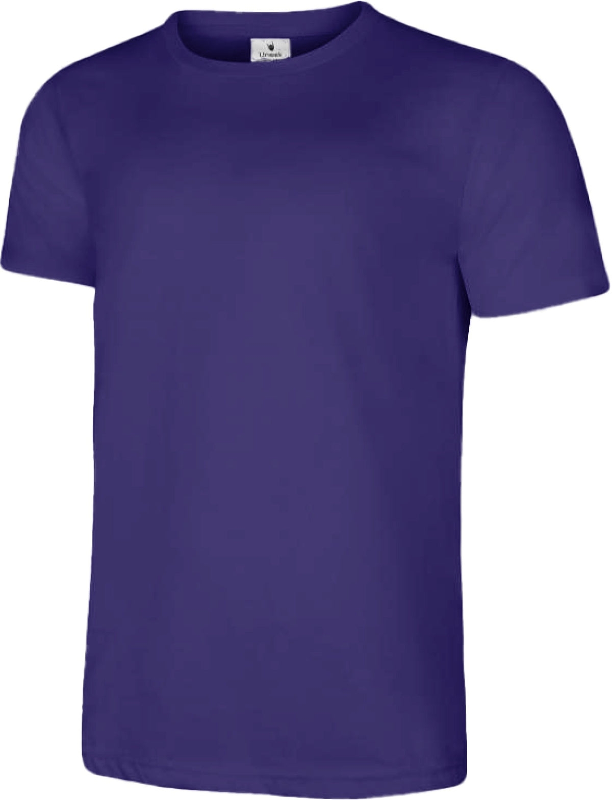 Uneek Olympic T-shirt in Purple, front view