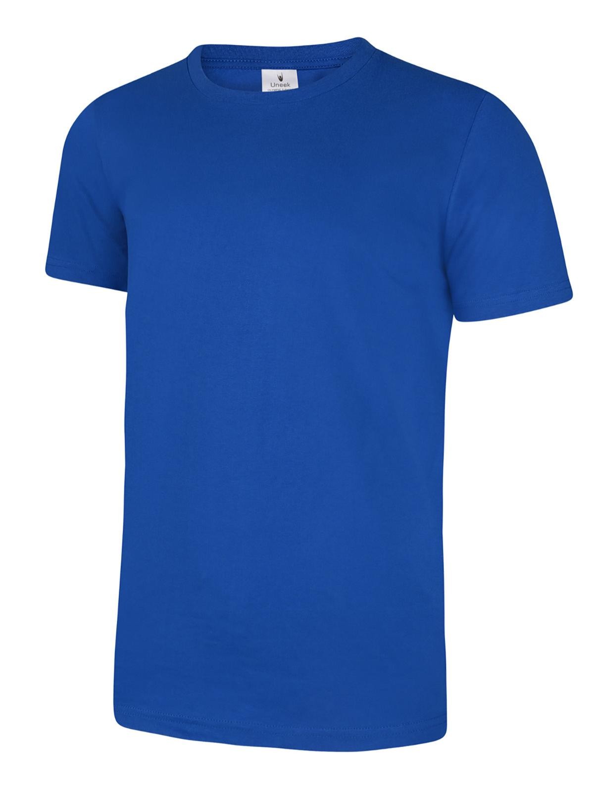 Uneek Olympic T-shirt in Royal, front view