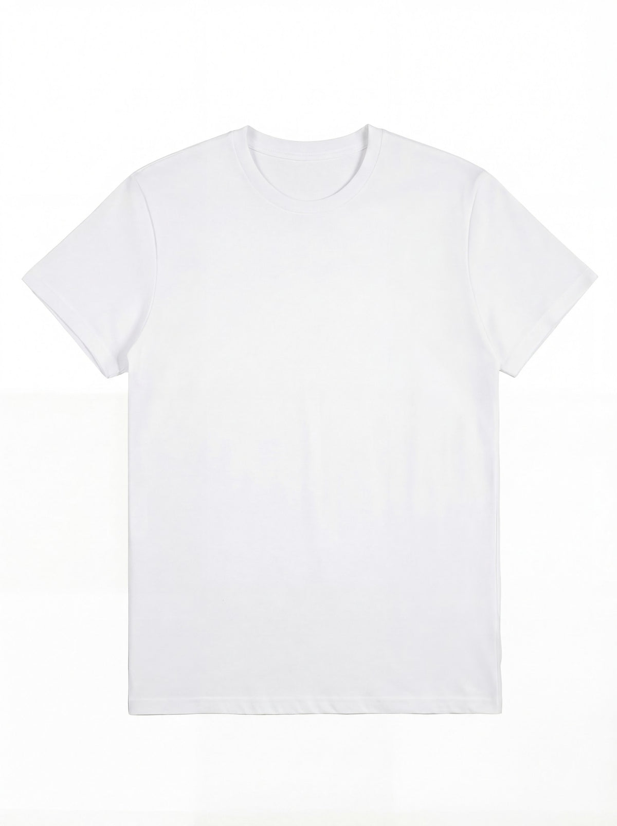 Uneek Polycotton Workwear T Shirt in White, front view