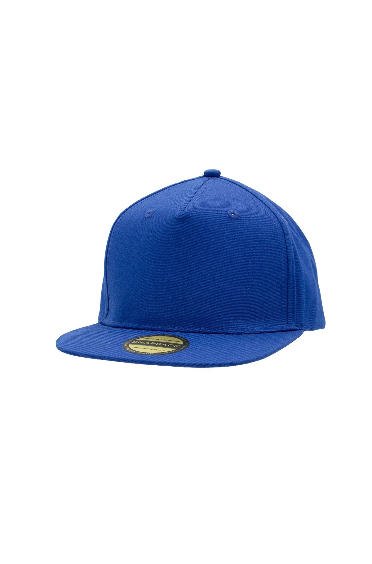 Uneek Original Snapback 5 Panel Cap in Royal, front view