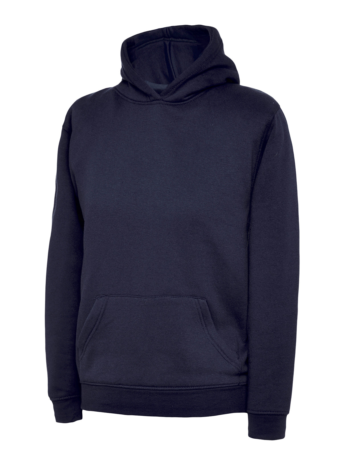Uneek Childrens Classic Hooded Sweatshirt in Navy
