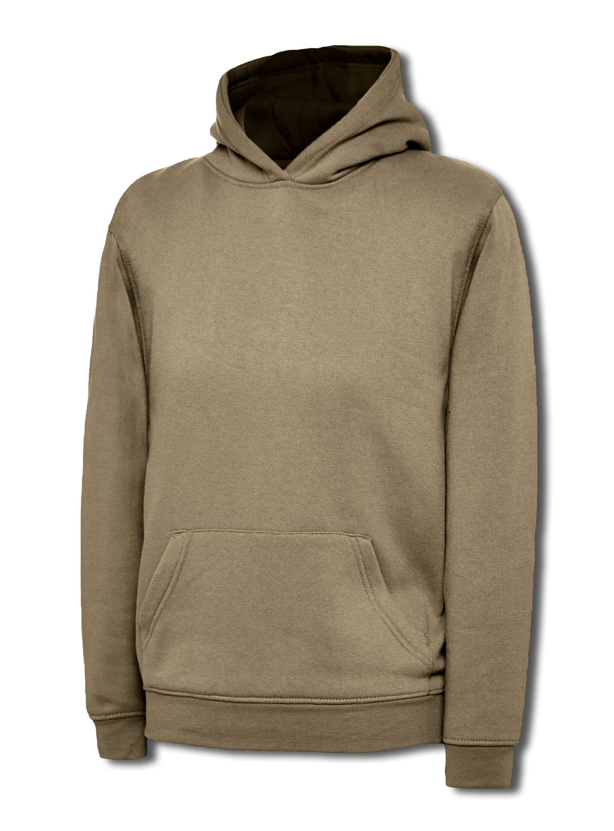 Uneek Childrens Classic Hooded Sweatshirt in Olive