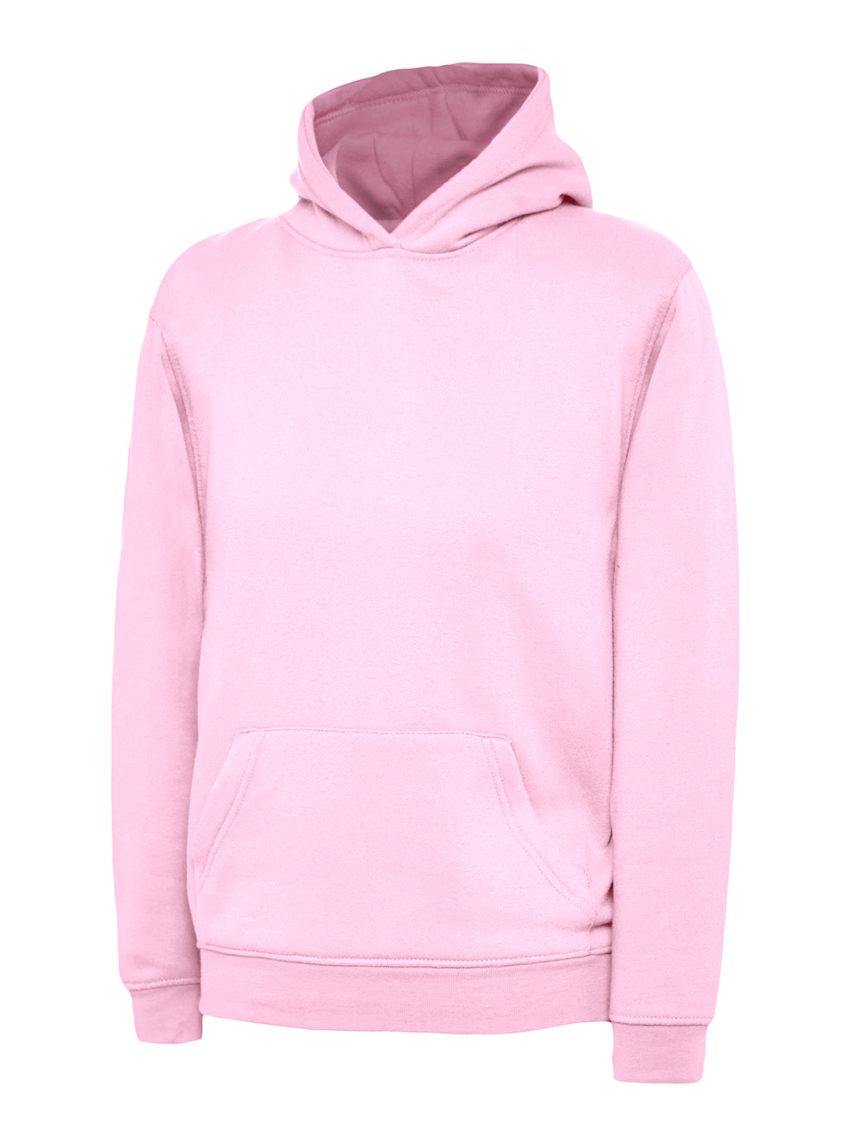 Uneek Childrens Classic Hooded Sweatshirt in Pink